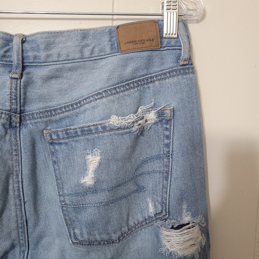 American eagle jeans high rise girlfriend blue size 6 - Picture 9 of 13